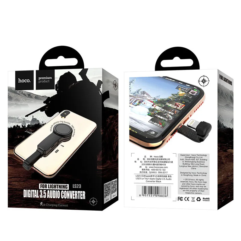 Adapter Lightning to 3.5mm «LS23 Le Tour» ring holder