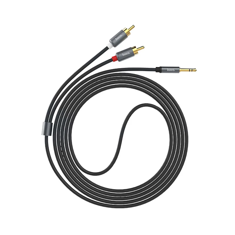 Cable dual RCA to 3.5mm UPA10 audio plated plugs