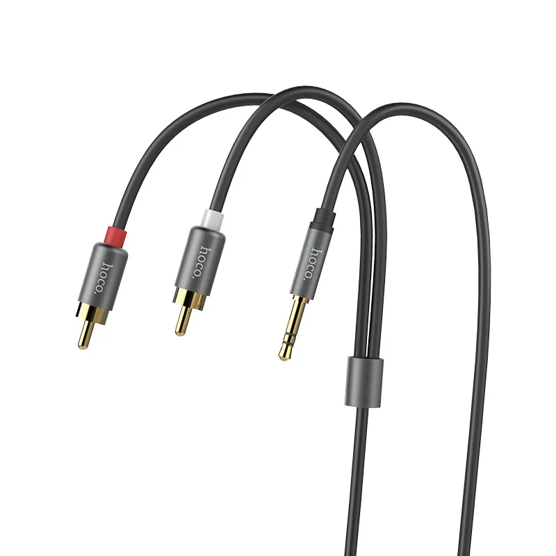 Cable dual RCA to 3.5mm UPA10 audio plated plugs