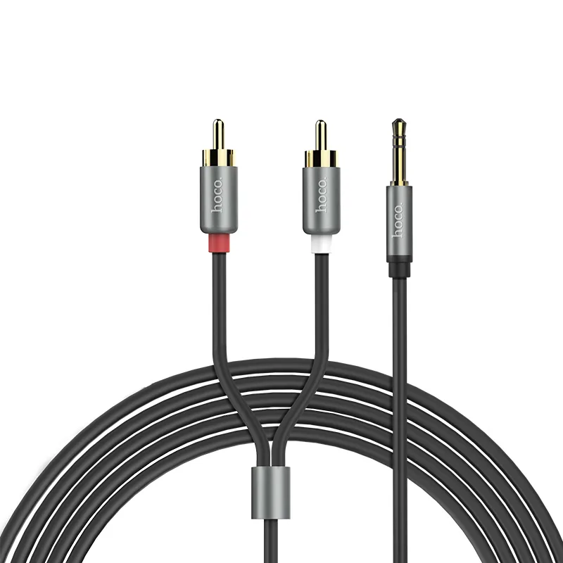 Cable dual RCA to 3.5mm UPA10 audio plated plugs