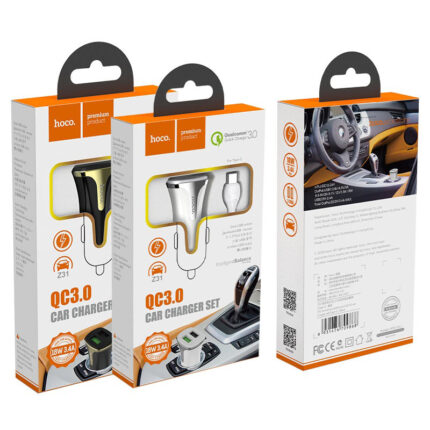 Z31 double port QC3.0 Type-C car charger