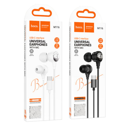 M116 Benevolent universal digital earphones with microphone Type-C