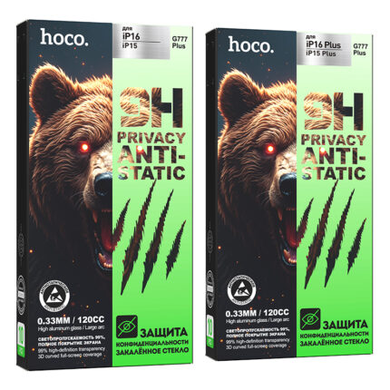 Bear defense series full screen privacy protection anti static tempered glass set iP16/15(10PCS)(G777 Plus)