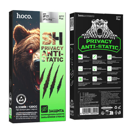 Bear defense series full screen privacy protection set iP17/16 Pro(10PCS)(G777 Plus)