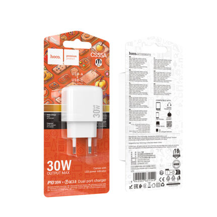CS55A Surplus PD30W+QC3.0 charger(EU)