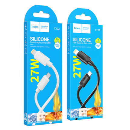 X122 Benefit PD27W silicone charging data cable iP