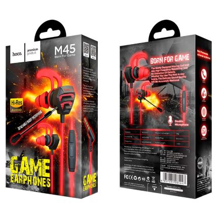 M45 gaming earphones with microphone